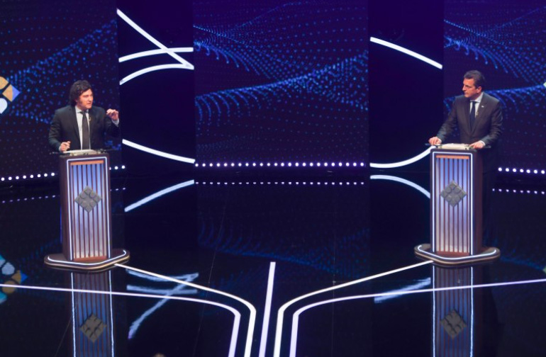 Lee más sobre el artículo Objetivo ballotage: Massa y Milei cruzaron golpes en un picante debate presidencial