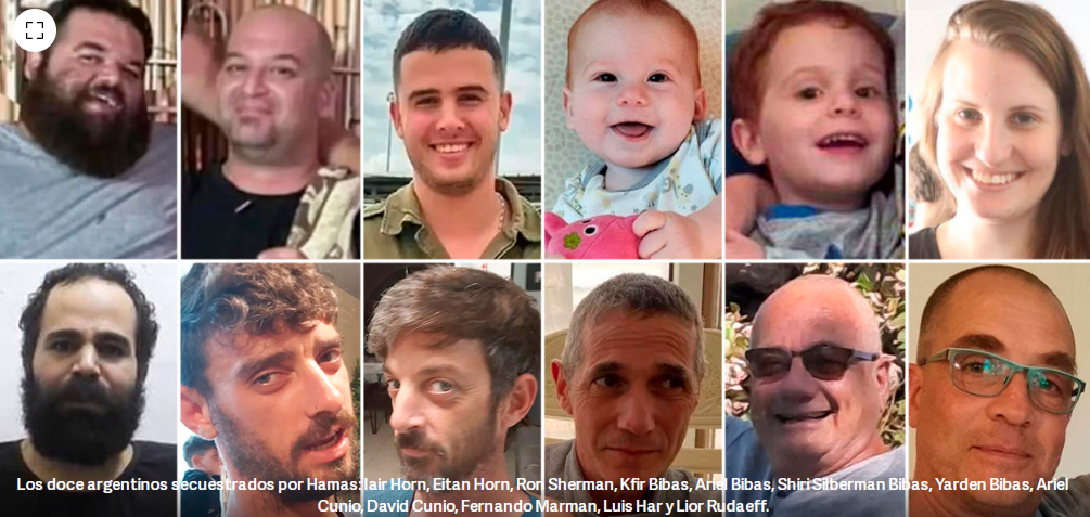 En este momento estás viendo Hamas todavía tiene a doce rehenes argentinos secuestrados en Gaza