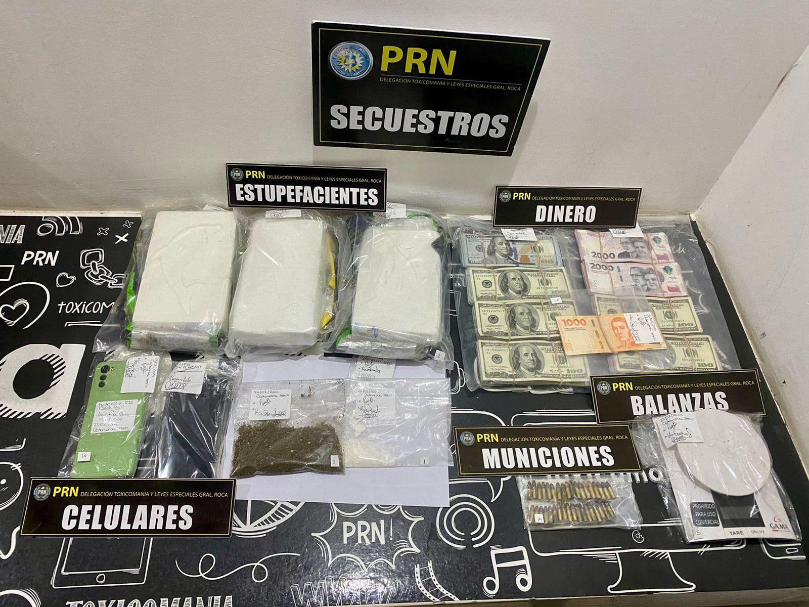 En este momento estás viendo Exitoso golpe al narcotráfico: Policía de Río Negro desmantela red criminal internacional