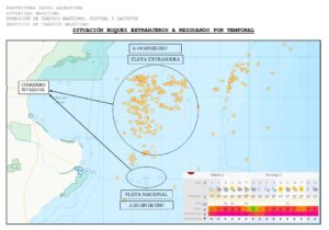 Lee más sobre el artículo Monitorean el ingreso de más de 250 buques chinos a la Zona Económica Exclusiva