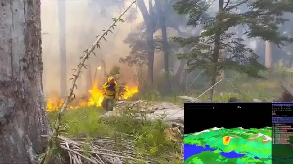 En este momento estás viendo La provincia probó un nuevo simulador de propagación del fuego en incendios
