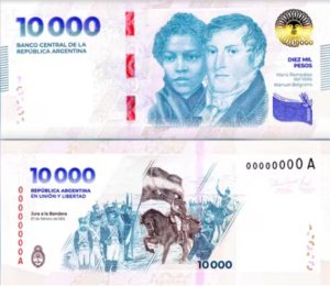 Lee más sobre el artículo El Banco Central puso en circulación los nuevos billetes de 10.000 pesos