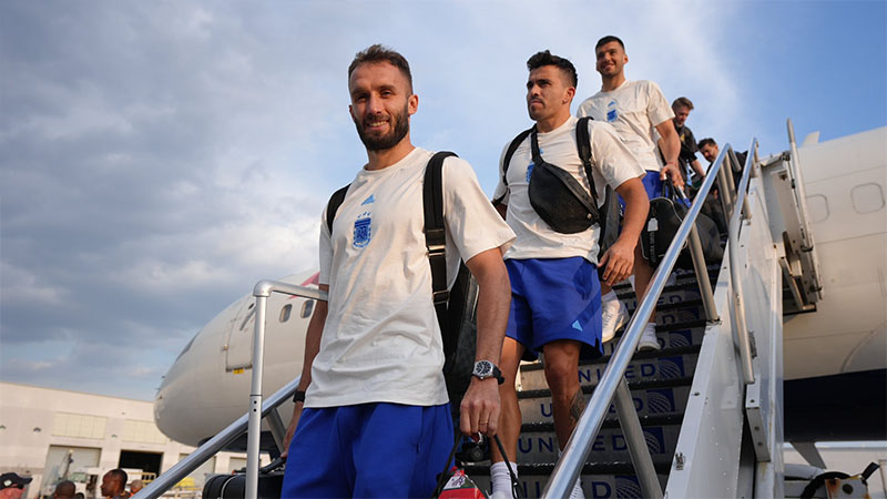 En este momento estás viendo La Selección arribó a Nueva Jersey para la segunda fecha de la Copa América