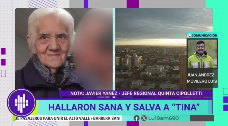 En este momento estás viendo Cipolletti: hallaron sana y salva a “Tina”