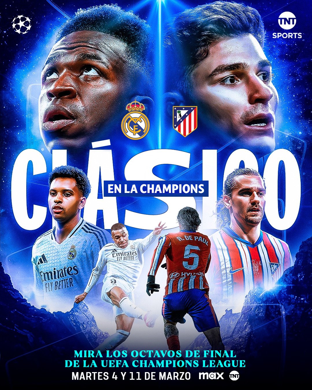 Lee más sobre el artículo Sortearon la Champions: Real Madrid – Atlético, la llave más destacada de octavos