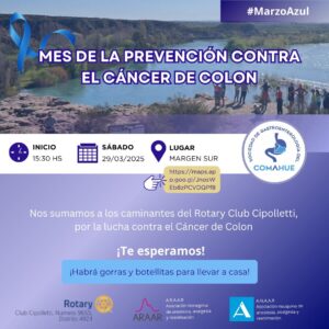 Lee más sobre el artículo Cipolletti se prepara para la Caminata por la Concientización del Cáncer de Colon