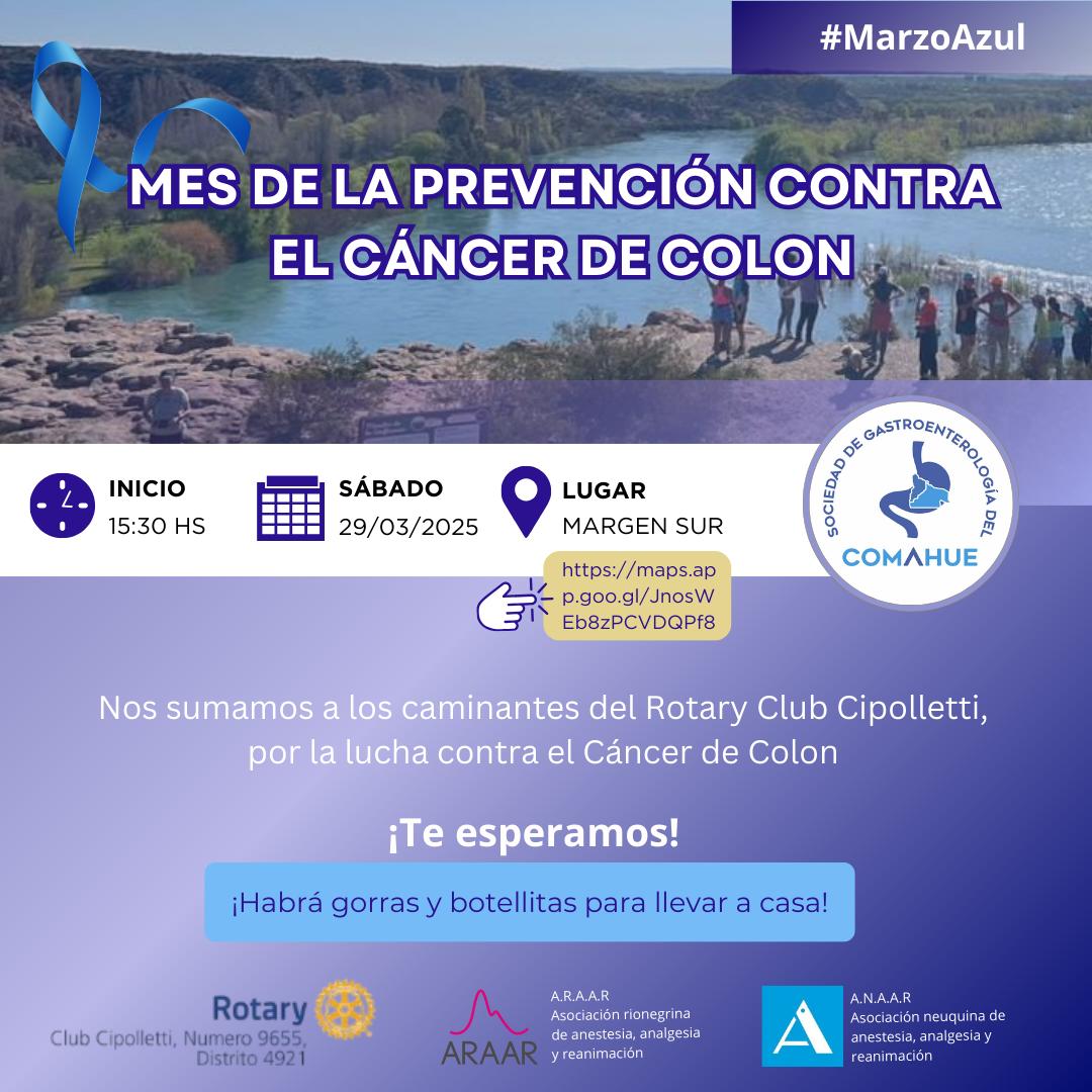 Lee más sobre el artículo Cipolletti se prepara para la Caminata por la Concientización del Cáncer de Colon