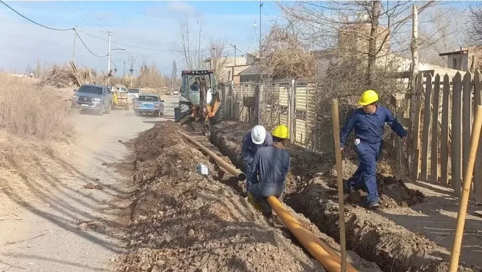Cipolletti: la obra de gas en Puente 83 es una realidad para los vecinos