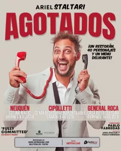 Lee más sobre el artículo Ariel Staltari llega a Neuquén, Cipolletti y Roca con su unipersonal «Agotados»: “Es una obra frenética pero divertida”