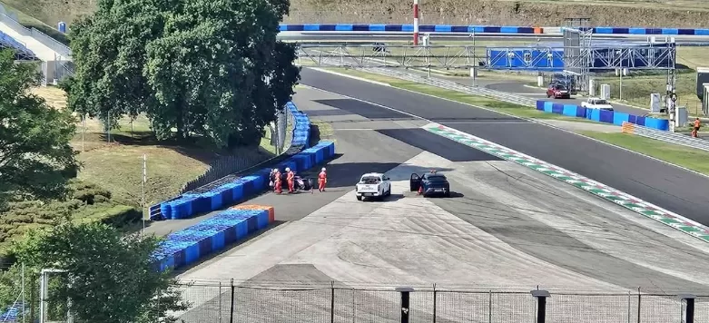 Lee más sobre el artículo Colapinto sufrió un accidente en las pruebas de neumáticos de Alpine en Hungría