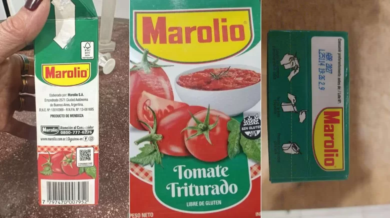 Lee más sobre el artículo Alerta de ANMAT: retiran del mercado un lote de tomate triturado Marolio por presencia de gusanos
