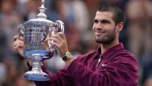 Lee más sobre el artículo Carlos Alcaraz venció a Jannick Sinner, se coronó campeón del US Open y es el nuevo Nº1 del mundo