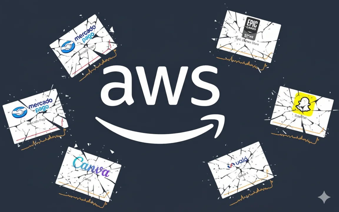 Lee más sobre el artículo Colapso global: una falla en Amazon Web Services paralizó servicios digitales en Argentina y el mundo