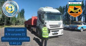 Lee más sobre el artículo Alcoholemias positivas y una retención por falta de documentación durante controles en Cipolletti