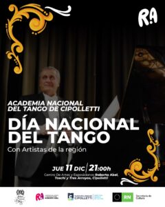 Lee más sobre el artículo Celebración del Día Nacional del Tango con Miguel Ángel Barco en Cipolletti