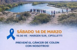 Lee más sobre el artículo Caminata solidaria en Cipolletti para concientizar sobre el cáncer de colon