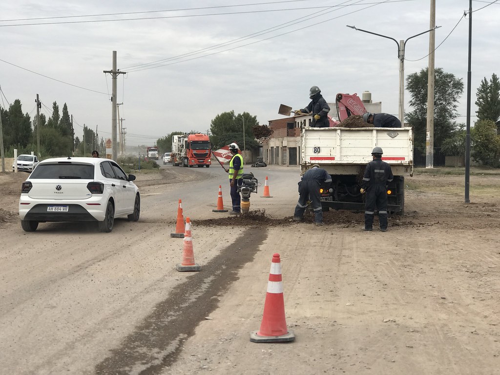 Interrupción parcial en el tránsito de Circunvalación por una obra de gas