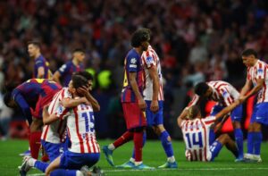 Lee más sobre el artículo A pesar de caer ante Barcelona por 2-1, Atlético de Madrid se metió en las semifinales de la Champions