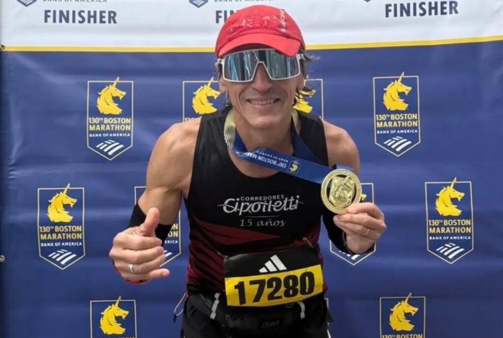 Sergio “Checho” Paneiva participó en la Maratón de Boston y estuvo en el programa V.A.R. de LU19