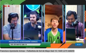 Lee más sobre el artículo Francisco Ayestarán Armas compartió su experiencia en Sol de Mayo Sub 15