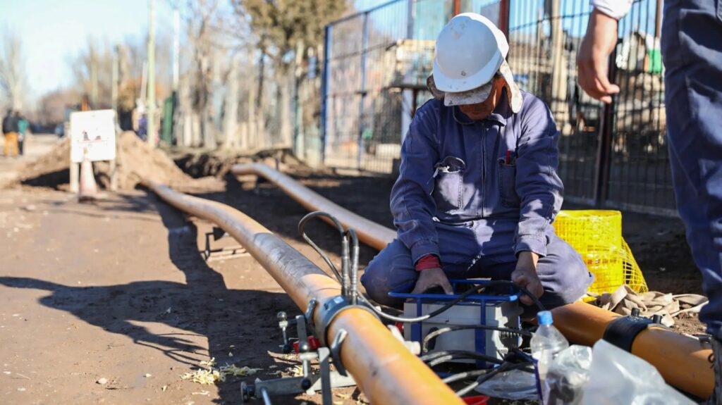 Dos obras de gas ampliarán la red en Allen y beneficiarán a 166 familias