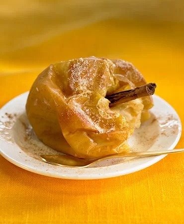 Manzanas asadas con canela y miel