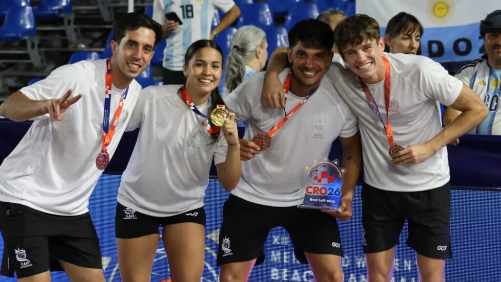 La bandera rionegrina en lo más alto del Mundial de Beach Handball
