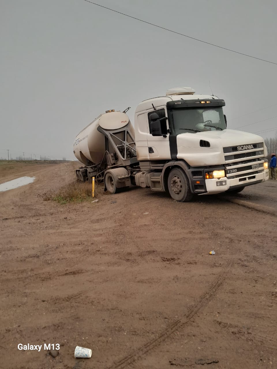 En este momento estás viendo Ruta Nacional 151: el mal estado provocó otro despiste de un camión