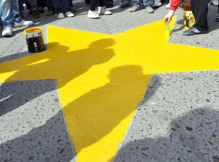 Cinco estrellas amarillas serán pintadas este viernes en Cipolletti