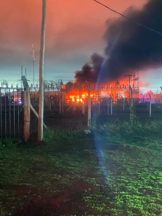La Plata: explosión e incendio en una central eléctrica provocaron un apagón