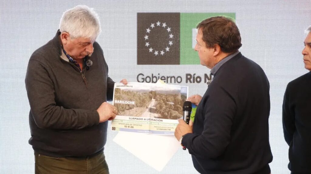 Weretilneck anunció repavimentación de la Ruta provincial 82 en Bariloche
