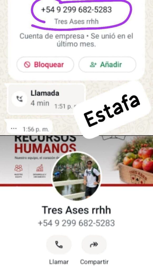 Empresa cipoleña advierte sobre una estafa a través de páginas falsas