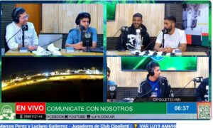 Lee más sobre el artículo Marcos Pérez y Luciano Gutiérrez, jugadores del Club Cipolletti, visitaron VAR LU19