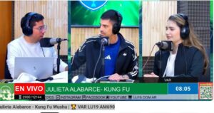 Lee más sobre el artículo Julieta Alabarce, referente del Kung Fu Wushu, visitó VAR LU19 AM690