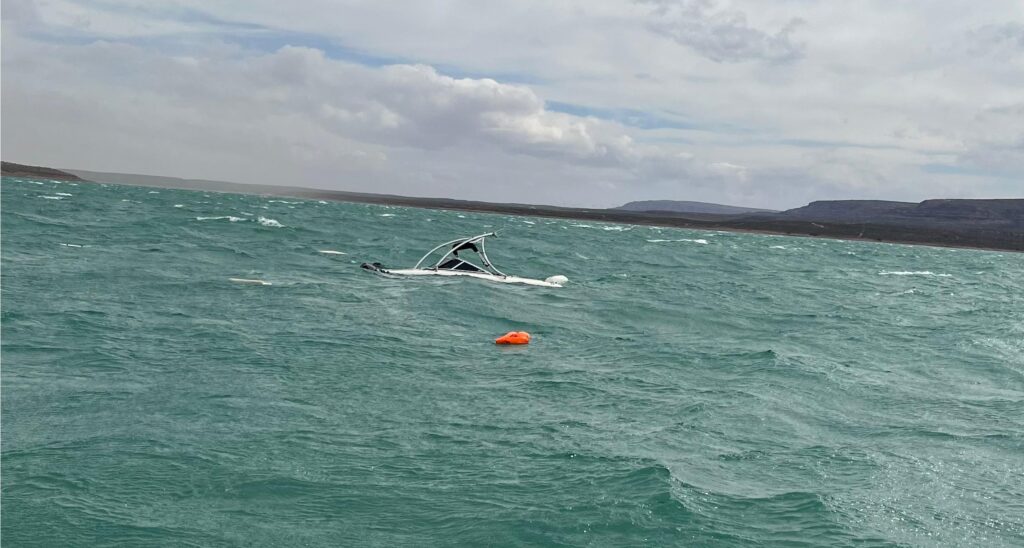 Se hundía la lancha y fueron rescatados por Prefectura en El Chocón