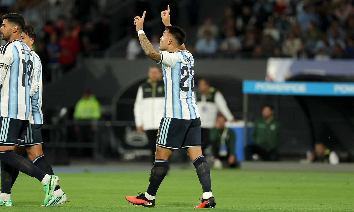 En este momento estás viendo Lautaro Martínez aportó en la goleada de Argentina a Bolivia