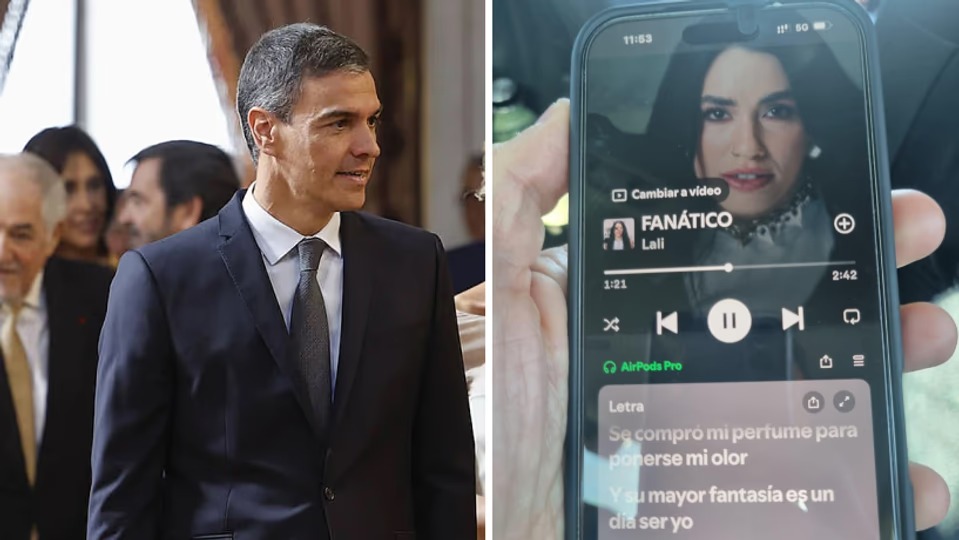 Pedro Sánchez le respondió a Milei con una canción de Lali Espósito